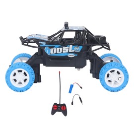 Remote Control Stunt Car 4 Wheel Drive Free Moving RC Off Road Climbing Vehicle for Kids Blue