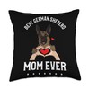 Best German Shepherd Mom Ever GSD Throw Pillow