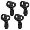 4 PCS Microphone Holder, Black Adjustable Mic Holder Universal Small