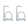 2 Pcs 4" Universal Exhaust Clamp with Hanger, Exhaust Hangers