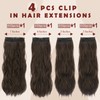 FESHFEN Clip in Hair Extensions for Women - 4 Pcs