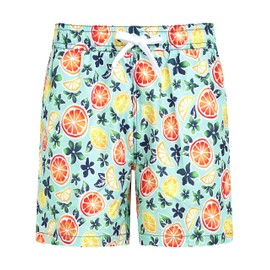 Kanu Surf Men's Standard Havana Swim Trunks (Regular & Extended Sizes), Citrus Aqua