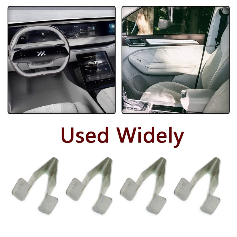 20 Pcs Metal Interior Trim Panel Lining Spring Clips Vehicle