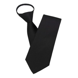 JEMYGINS Men's Tie Zip Tie - An Elegant Look in Seconds, black