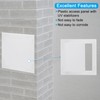 PATIKIL 5x5 inch(120x120mm) Self-Adhesive Access Panel, ABS Plumbing Access Doors