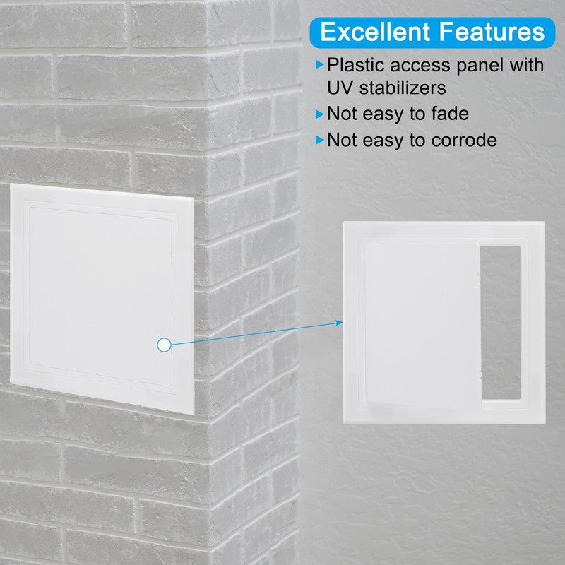 PATIKIL 5x5 inch(120x120mm) Self-Adhesive Access Panel, ABS Plumbing Access Doors