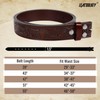 LEACOOLKEY Western Leather Belt Strap for Men Cowboy Belts without