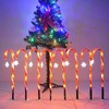Christmas Candy Cane Light 1 for 8 Solar Candy Cane