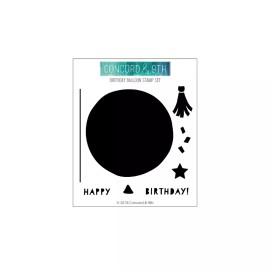 Concord n 9th ACRYLIC STAMPS HAPPY BIRTHDAY BALLOONS