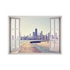 Willis Tower Chicago View Window 3D Wall Decal Art Removable