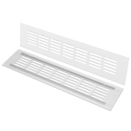 SHINEOFI 2Pcs Aluminum Alloy Exhaust Vent Grille Rectangular Air Vent for Wardrobe Cabinet Durable Corrosion Resistant Design for Furniture Ventilation