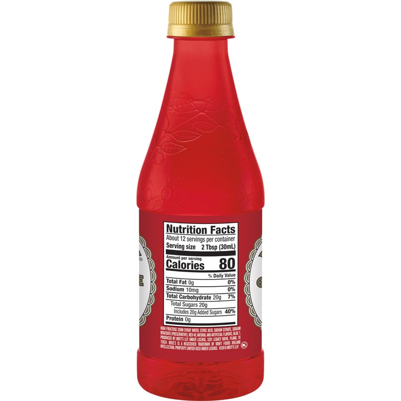 Rose's Grenadine, 12 fl oz bottle, Made with Pomegranate Flavor,