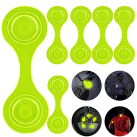 Dawumin Magnetic Reflectors, 6 Magnetic Reflectors, Children's Reflector Clips Pendant, Reflectors for Backpack, Reflective Lapel Magnets for Backpack, Clothing, Dog, Jogging, Bike, etc