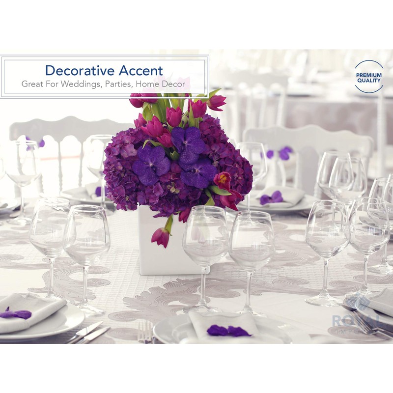 Royal Imports Flower Acrylic Vases Cubes - Decorative Centerpiece for
