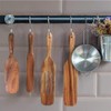 Spurtle Set, Natural Acacia Wooden Kitchen Utensils Set of 4,