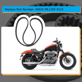 ANP PUAUTO Rear Drive Belt 140T 1" for Harley Davidson Touring Electra Glide FLHT, Road Glide FLTR, Road King FLHR, Street Glide FLHX 2009-2023 Heavy Duty Drive Belt 40024-09,1204-0114