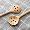 1pcs Long Slotted Spoons Wooden, Jam Spoons, Olive Spoons Korean