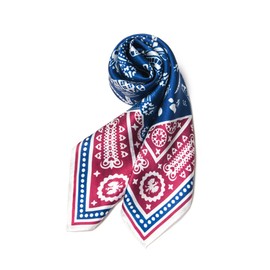 SHIROUYU 100% Mulberry Silk Scarf 25.6"x25.6" Square Women Neckerchief Headscarf - Lightweight Neck Scarf Gift Packed