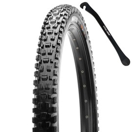 MAXXIS Assegai 29x2.50WT Mountain Bike Tire with DoubleDown Puncture Protection Bundle with Cycle Crew Tire Lever