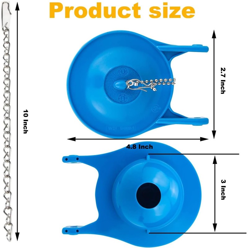Gerber Toilet Flapper Replacement, 2 Pack 3 inch for Gerber