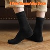 Hocerlu 5 Pair Mens Thermal Socks, Wool Socks for Winter,