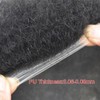 Hair Wonders Afro Toupee for Black Men Human Hair 0.06mm