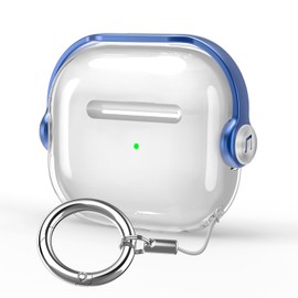 HEIGKOIK Airpods 4 Case, Airpods 4 Case, 4th Generation Case, TPU, Transparent Lock, Chargable, Shockproof, Lightweight, Scratch-Resistant, Stylish, Wireless Charging, Carabiner Included, Airpods 4