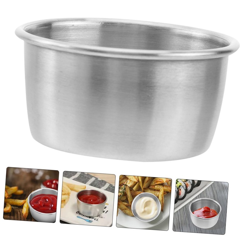 CIYODO 4Pcs Dipping Cups Multipurpose Sauce Dishes for Ketchup Salad