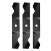 ILONPA (3) Lawn Mower Medium Lift Blades Set for Husqvarna