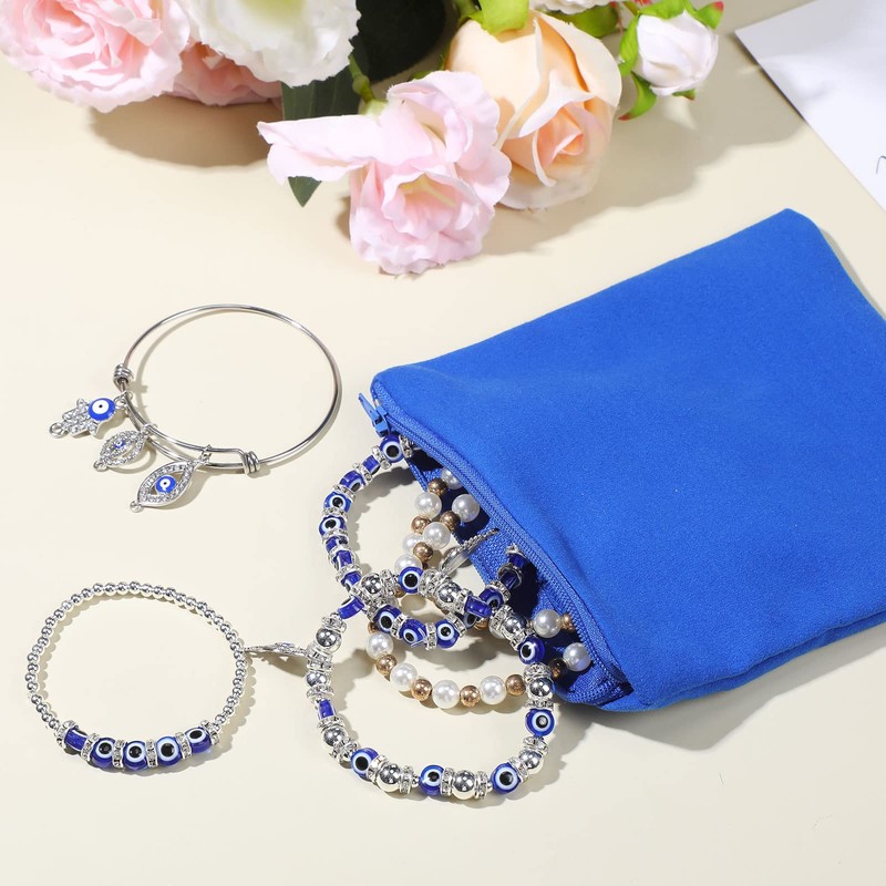 Fumete 8 Pcs Silver Storage Bags Anti Tarnish Storage Bags