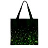 CowCow Shamrock Leaves Fall Dark Green Zipper Grocery Tote Bag
