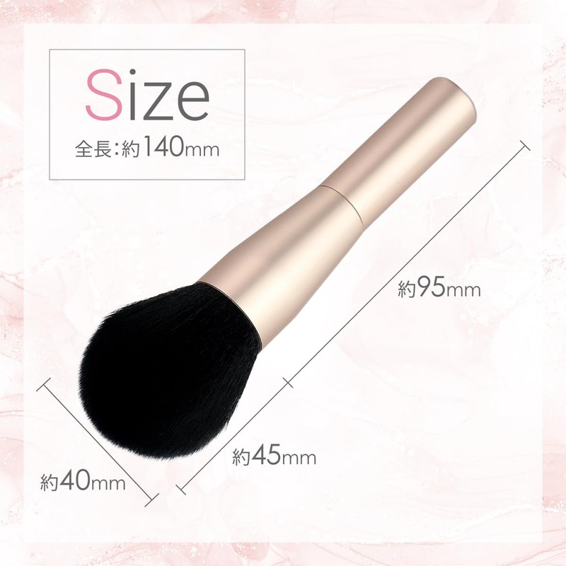 Bi-Blossom Fluffy Cheek Brush, Powder Brush, Makeup Tool, Soft Touch,