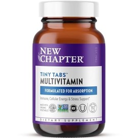 New Chapter Tiny Tabs Multivitamin with 20+ Nutrients for Immune, Cellular Energy & Stress Support, Including Vitamin D3 + B Vitamins, 192 Count