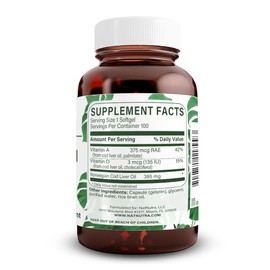 Natural Nutra Norwegian Cod Liver Oil Supplement, Helps to Maintain Skin, Helps Maintain Body Density, Eye Health & Nerve Function, Promotes Dental Health, Supports Cardiovascular Health, 100 Softgels