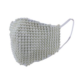 Fashion Cloth Face Mask (White Pearl)