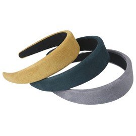 scicent Headbands 3 Pcs Fashion Hair Bands for Women Girls Sponge Padded Hairbands for Makeup Wide Head Band for Ladies for Daily Wearing Fashion Hair Accessories for Washing Face - 14918