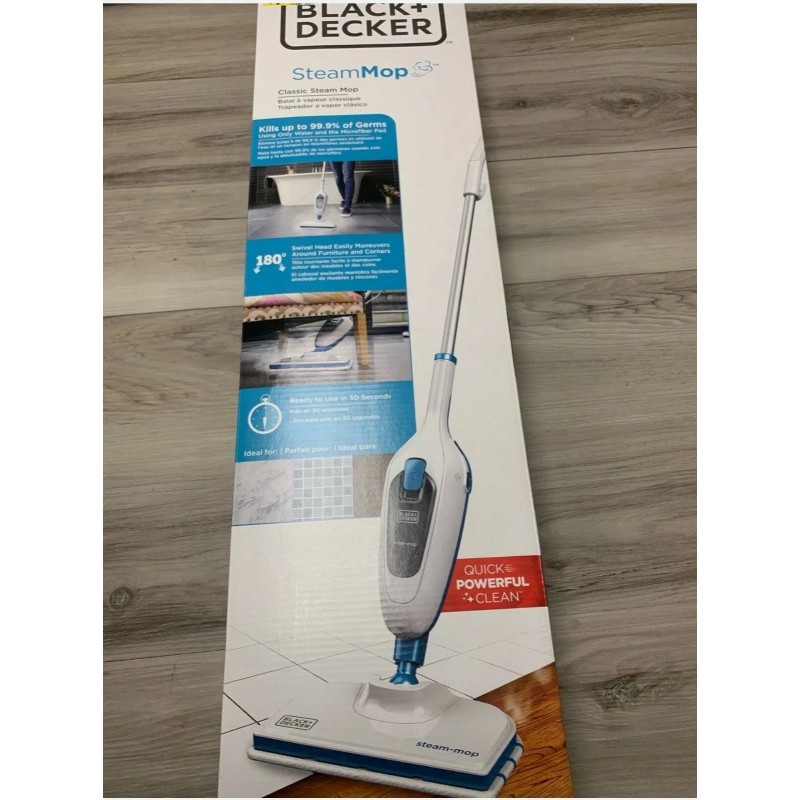 BLACK+DECKER Black & Decker Classic Electric Steam Mop Marble Granite