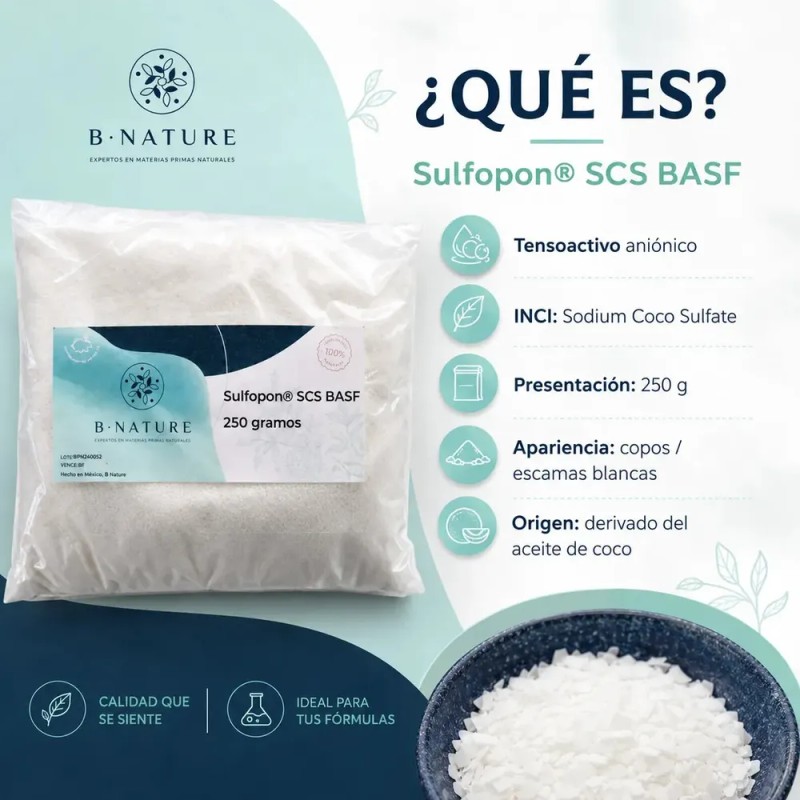 Sulfopon SCS Tensoactivo B Nature Shampoo Sólido 250 g Basf
