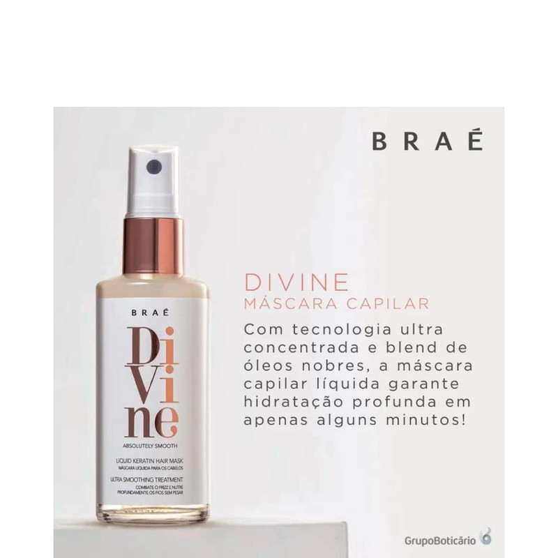 Brae Divine Absolutely Smooth Liquid Keratin Hair Mask 60ml