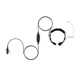 Throat Mic Headset with Acoustic Tube Earpiece for iCom F1000 F2000 F4001 F2100 Radios