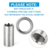 ERGAOBOY 2 Pcs 50MM 1" Female Thread X 1" Female