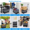 XCBYT Storage Bins with Wheels - Rolling Carts with Wheels