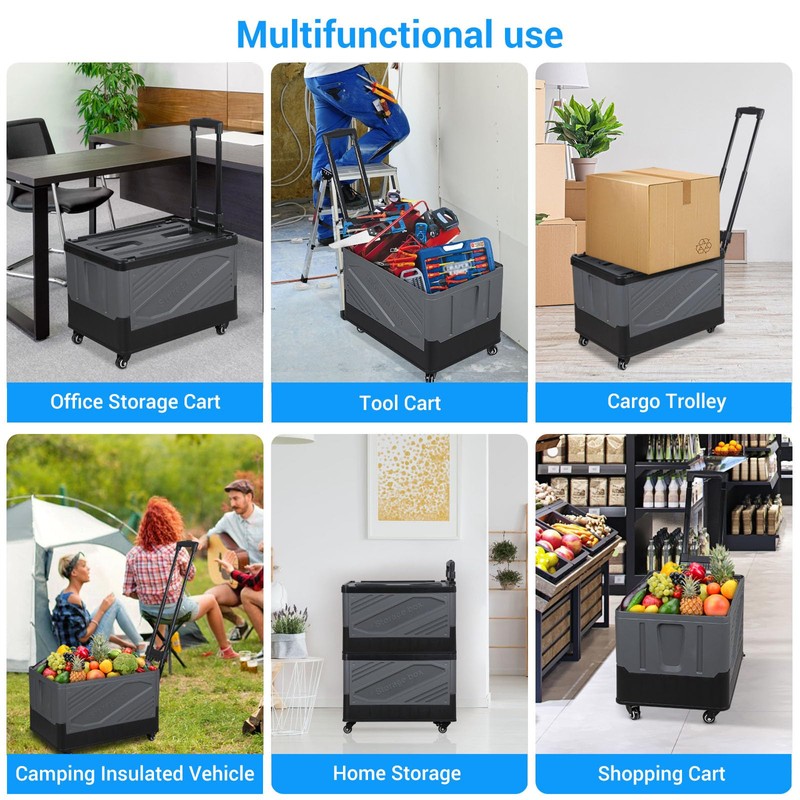 XCBYT Storage Bins with Wheels - Rolling Carts with Wheels