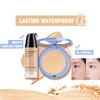 SACE LADY 2Pcs Face Make Up Set, Flawless Matte Foundation