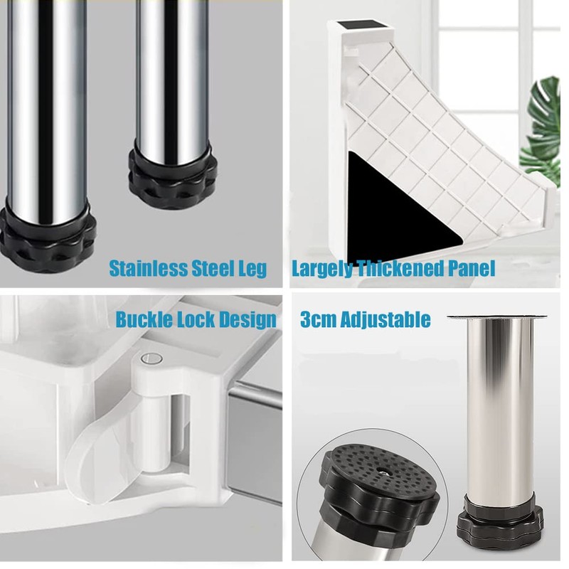 SSEHCWAN Washer and Dryer Stands, Washing Machine Stand Base Adjustable