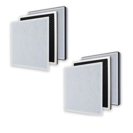 PUREBURG Replacement Filter Compatible with InvisiClean Aura IC-5018 Aura II IC-5018 Sensa IC-5120 Air Purifiers,2-Pack H13 HEPA Activated Carbon 4-Stage Filtration