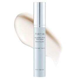 TIRTIR Crema de Ojos con Colgeno - Collagen Lifting Eye Cream 15 ml - aplicador metlico, pptidos y niacinamida - hidratante para contorno de ojos     