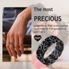 Bestyle Black 7.5mm Wide Celtic Trinity Knot Eternity Wedding Engagement