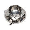 MUNEFE Stainless Steel Coffee Cup Set, Double Walled Espressos Cups,