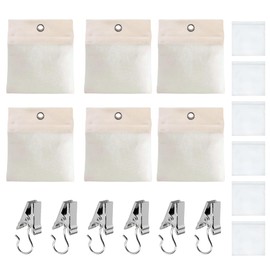 Outdoor Curtain Canvas Weights, Set of 6 Weight Bag Outdoor Curtain Sandbag Heavy Duty Drapery Weights for Gazebo Drapes Cabana Gazebo Garden Tents Tablecloths